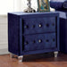 Alzire Black & Blue Night Stand - Visions in Furniture (La Mirada, CA)