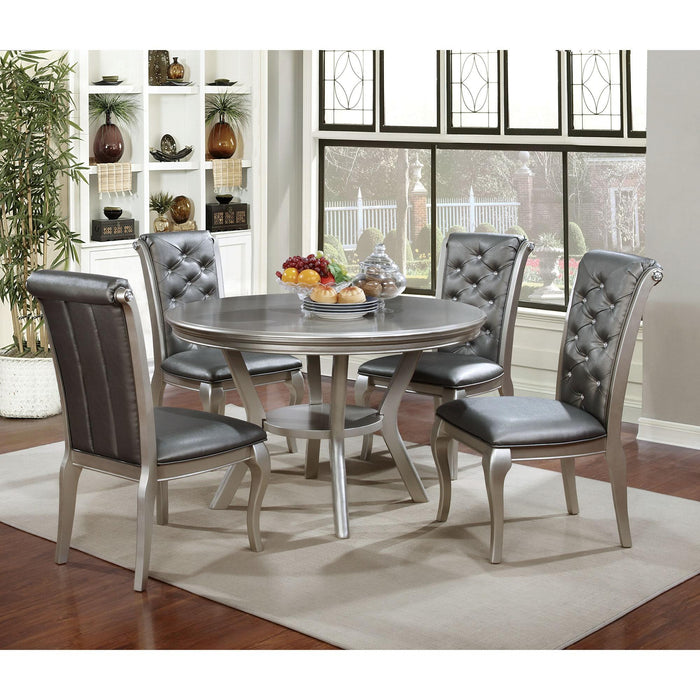Amina Champagne Round Table - Visions in Furniture (La Mirada, CA)