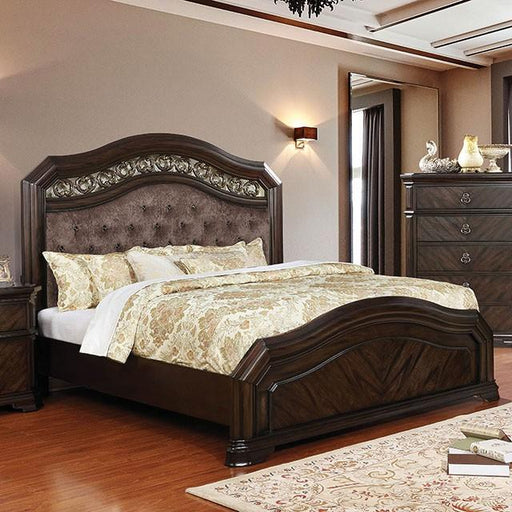 Calliope Bed Walnut & Oak - Visions in Furniture (La Mirada, CA)