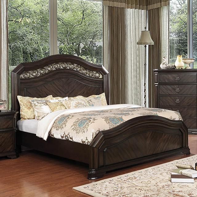 Calliope Bed Walnut & Oak - Visions in Furniture (La Mirada, CA)