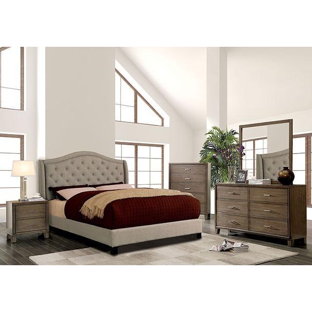 Carly Bed Grey & Brown - Visions in Furniture (La Mirada, CA)