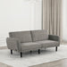 Aristide Futon Sofa Grey & Brown - Visions in Furniture (La Mirada, CA)