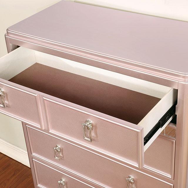 Ariston Rose Gold Chest - Visions in Furniture (La Mirada, CA)