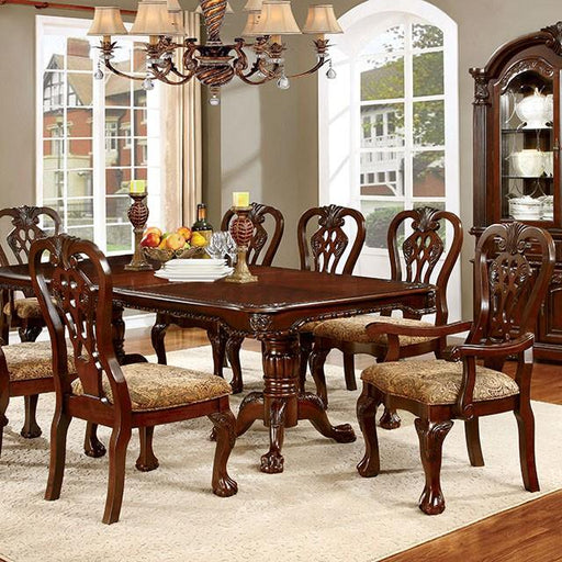 ELANA Brown Cherry Dining Table w/ 18" Butterfly Leaf - Visions in Furniture (La Mirada, CA)