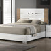 ERLANGEN Cal.King & E.King Bed, White/Natural - Visions in Furniture (La Mirada, CA)