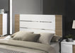 ERLANGEN Cal.King & E.King Bed, White/Natural - Visions in Furniture (La Mirada, CA)