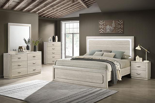 Farsund Bed Gray - Visions in Furniture (La Mirada, CA)