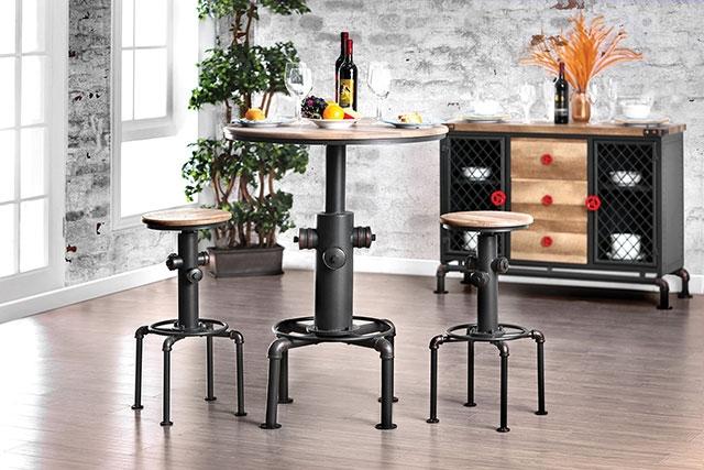 Foskey 3 Pc Bar Table Set - Visions in Furniture (La Mirada, CA)