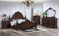 Francione Bed Chrome & Cherry - Visions in Furniture (La Mirada, CA)