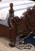 Francione Bed Chrome & Cherry - Visions in Furniture (La Mirada, CA)