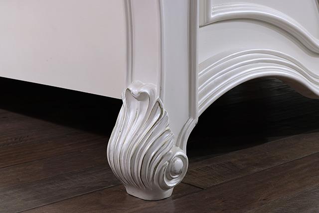 Francione Bed Chrome & Cherry - Visions in Furniture (La Mirada, CA)