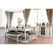 Georgia Antique White/Gray Bench - Visions in Furniture (La Mirada, CA)