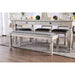 Georgia 6 Pc Dining Table Set with Bench - Visions in Furniture (La Mirada, CA)