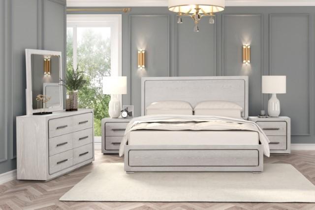 Crowthorne Bed White & Grey - Visions in Furniture (La Mirada, CA)
