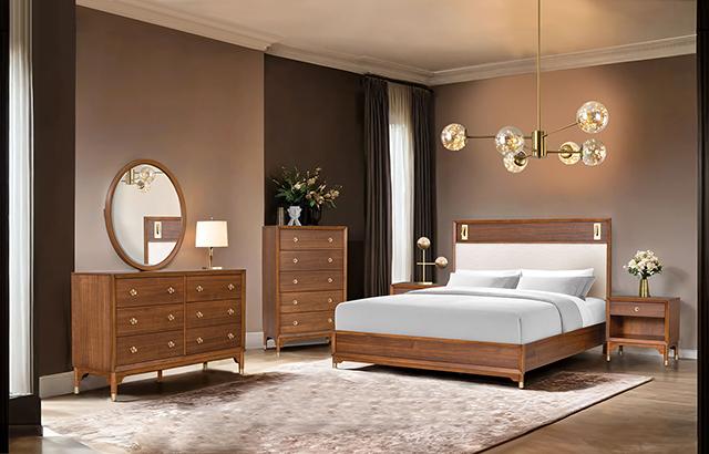 Hepburne E.King & Queen Bed With Storage & Without Storage - Visions in Furniture (La Mirada, CA)