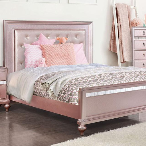 Ariston Rose Pink Full, Twin, & Queen Bed - Visions in Furniture (La Mirada, CA)