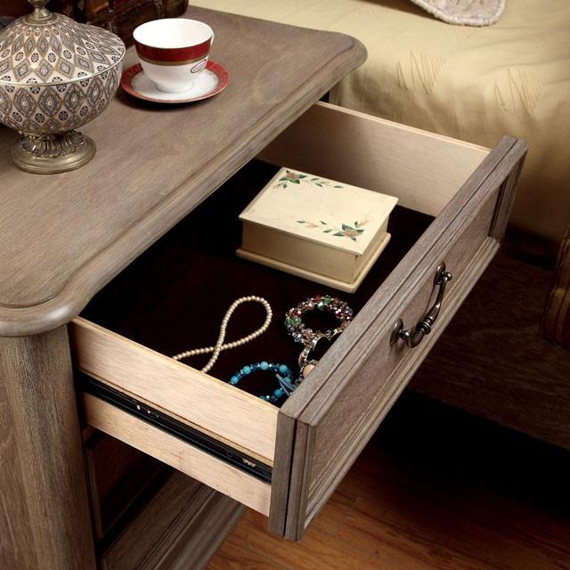 BELGRADE I Rustic Natural Tone Night Stand - Visions in Furniture (La Mirada, CA)