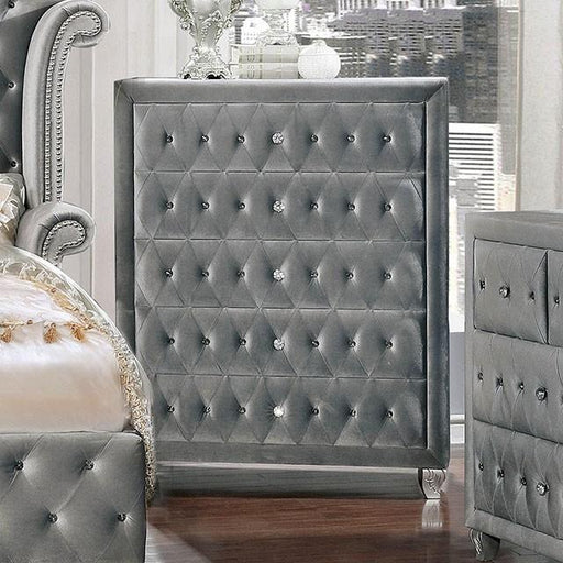 Alzir Gray & Black Chest - Visions in Furniture (La Mirada, CA)