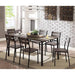 Westport Antique Brown/Black 7 Pc. Dining Table Set - Visions in Furniture (La Mirada, CA)