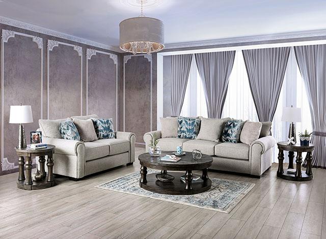 LAREDO Sofa, Beige - Visions in Furniture (La Mirada, CA)