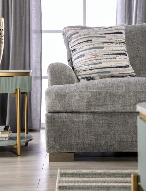 LEYTONSTONE Loveseat, Gray - Visions in Furniture (La Mirada, CA)