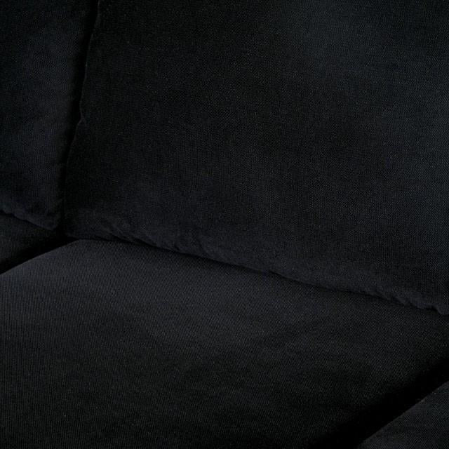 LOMMA Black Ottoman - Visions in Furniture (La Mirada, CA)