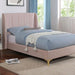 PEARL Full, Queen, & Twin Bed, Light Pink - Visions in Furniture (La Mirada, CA)
