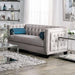 Silvan Gray Love Seat - Visions in Furniture (La Mirada, CA)