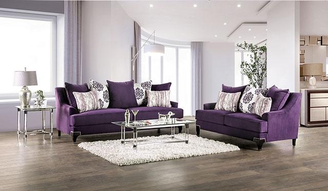 Sisseton Purple Sofa - Visions in Furniture (La Mirada, CA)
