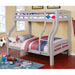 SOLPINE Gray & Oak Twin/Full Bunk Bed - Visions in Furniture (La Mirada, CA)