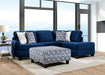 WALDPORT Sectional, Navy - Visions in Furniture (La Mirada, CA)