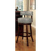 SHIRLEY Dark Oak/Gray 29" Bar Stool - Visions in Furniture (La Mirada, CA)