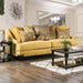 Viscontti Gold/Gray Sofa, Gold - Visions in Furniture (La Mirada, CA)
