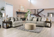 STEPHNEY Loveseat, Gray/Gold - Visions in Furniture (La Mirada, CA)