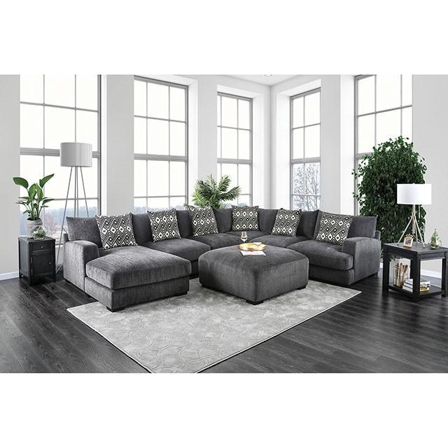 Kaylee Gray U-Shaped Sectional - Visions in Furniture (La Mirada, CA)