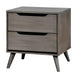 Lennart Gray Night Stand - Visions in Furniture (La Mirada, CA)