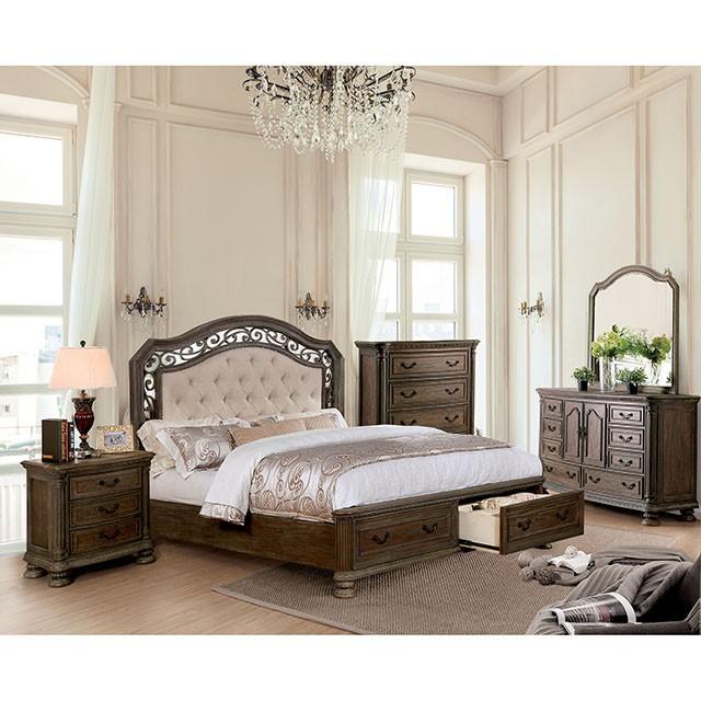 Persephone Rustic Natural Tone Night Stand - Visions in Furniture (La Mirada, CA)