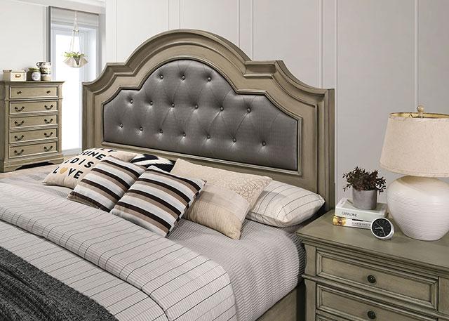 LASTHENIA Cal.King, E.King, Queen Bed - Visions in Furniture (La Mirada, CA)