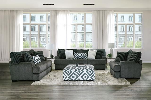 Loughton Ottoman - Visions in Furniture (La Mirada, CA)