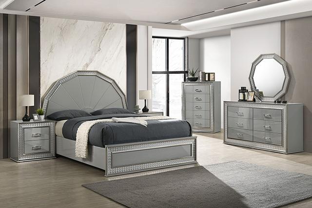 Cassiopeia E.King & Queen Bed Squre & Circular - Visions in Furniture (La Mirada, CA)