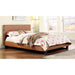 Evans E.King & Cal.King Bed Espressso, White, & Camel - Visions in Furniture (La Mirada, CA)