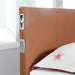 Evans E.King & Cal.King Bed Espressso, White, & Camel - Visions in Furniture (La Mirada, CA)