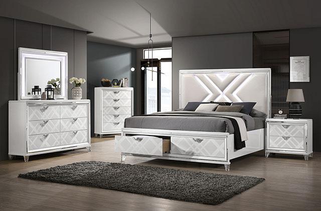EMMELINE Chest, White - Visions in Furniture (La Mirada, CA)