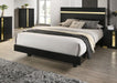 Lillestrom E.King, Queen, Full, & Full Bed Black & White - Visions in Furniture (La Mirada, CA)