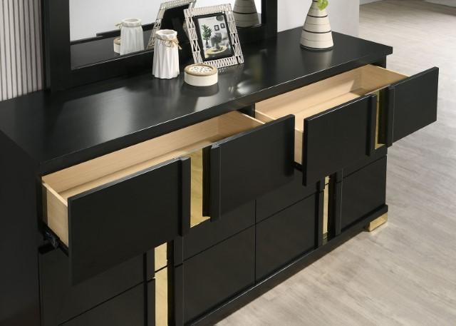 Lillestrom E.King, Queen, Full, & Full Bed Black & White - Visions in Furniture (La Mirada, CA)