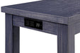 CAERLEON 3 Pc. Counter Ht. Table Set, Blue - Visions in Furniture (La Mirada, CA)