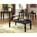 Brampton Espresso/Black Faux Sofa Table - Visions in Furniture (La Mirada, CA)