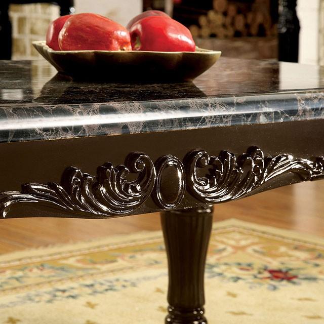 Brampton Espresso/Black Faux Sofa Table - Visions in Furniture (La Mirada, CA)