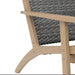 Radius Patio Wood And Gray Wicker Side Chair (2 Per Carton)