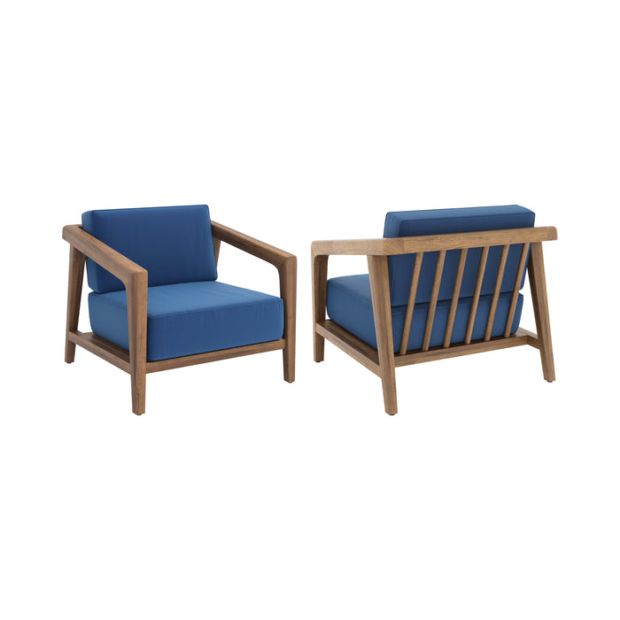 Bali Club Chair (Two Per Carton) -Dark Blue